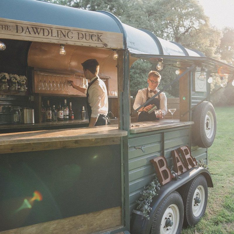 Mobile bar at The Manor Gardens